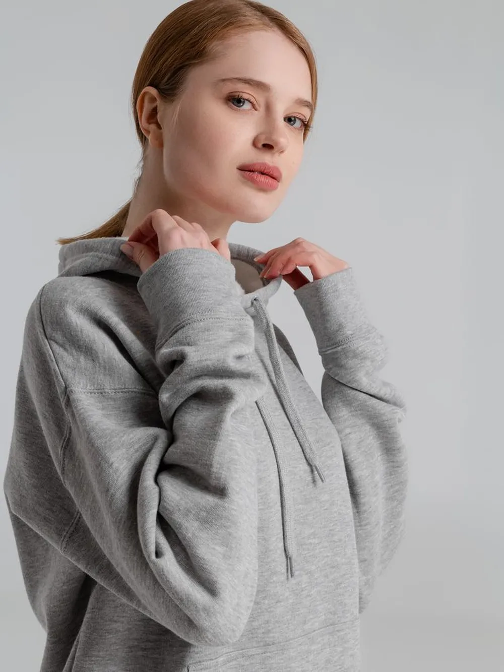 Толстовка с капюшоном Slam 320, серый меланж, размер XS заказать онлайн с вашим дизайном на заказ в Москве и области