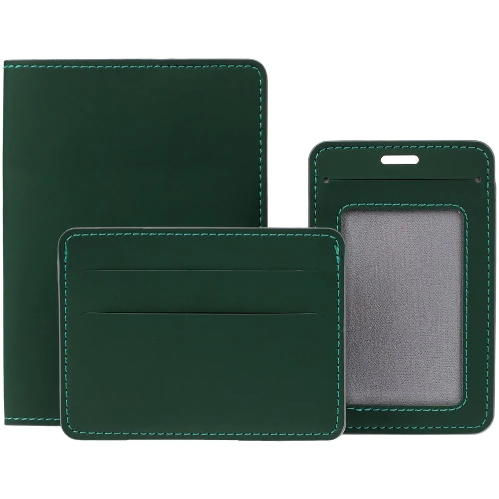 Чехол для карточек Shall Simple, зеленый заказать онлайн с вашим дизайном на заказ в Москве и области