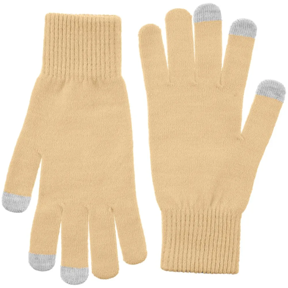 Перчатки сенсорные Urban Flow, бежевые заказать онлайн с вашим дизайном на заказ в Москве и области