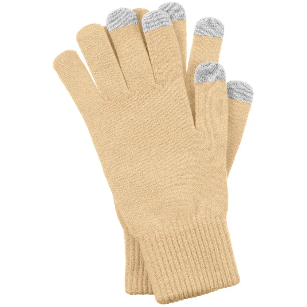 Перчатки сенсорные Urban Flow, бежевые заказать онлайн с вашим дизайном на заказ в Москве и области