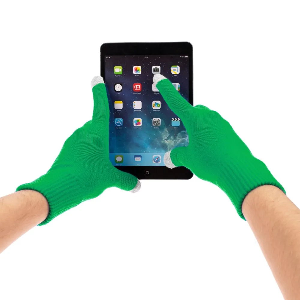 Перчатки сенсорные Urban Flow, зеленые, размер S/M заказать онлайн с вашим дизайном на заказ в Москве и области