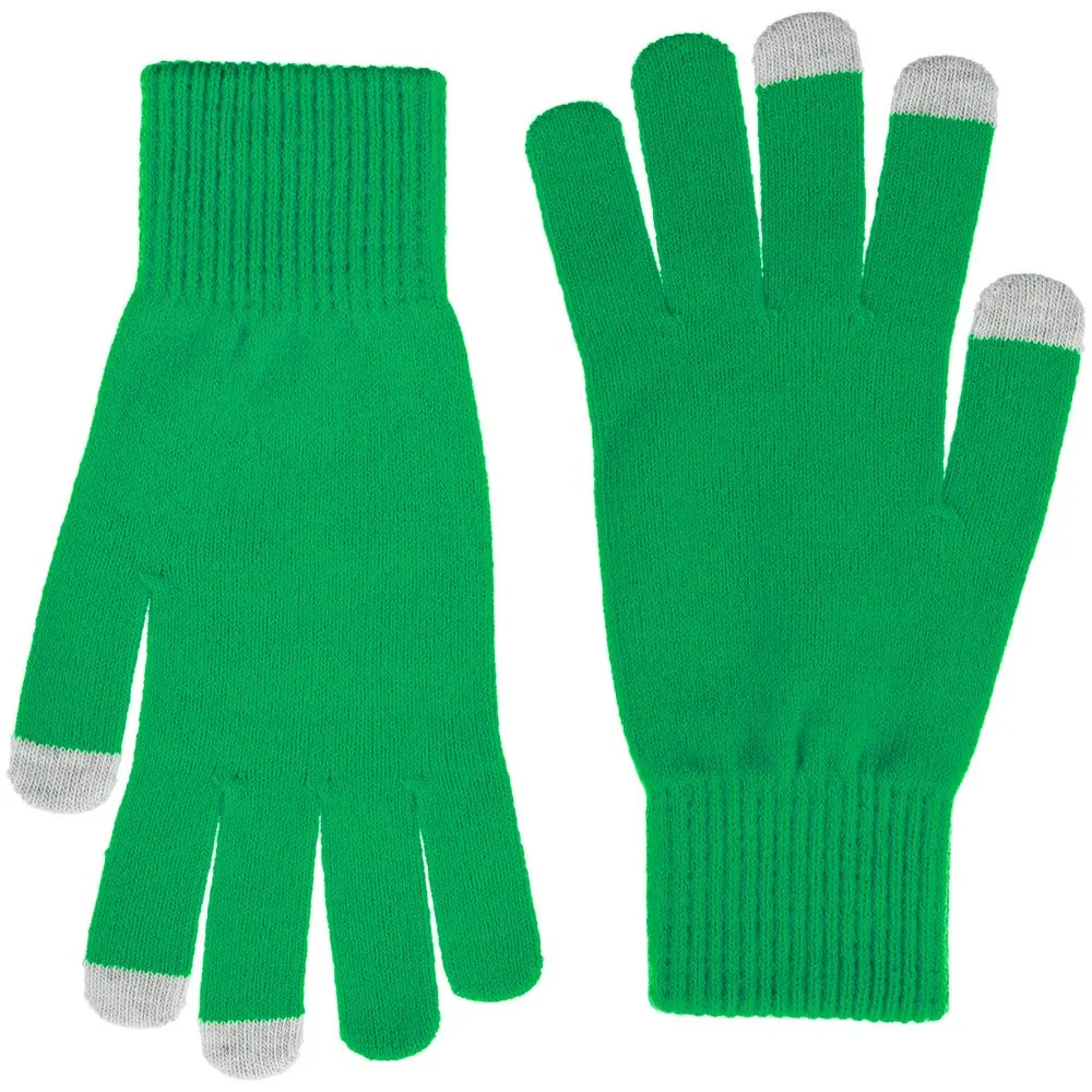 Перчатки сенсорные Urban Flow, зеленые, размер S/M заказать онлайн с вашим дизайном на заказ в Москве и области