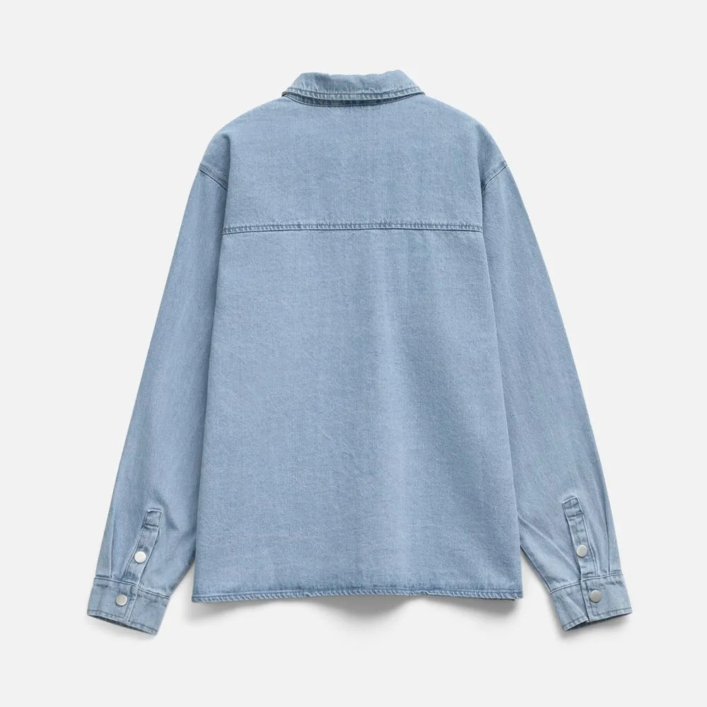 Куртка джинсовая O3, голубая, размер 3XL/4XL заказать онлайн с вашим дизайном на заказ в Москве и области