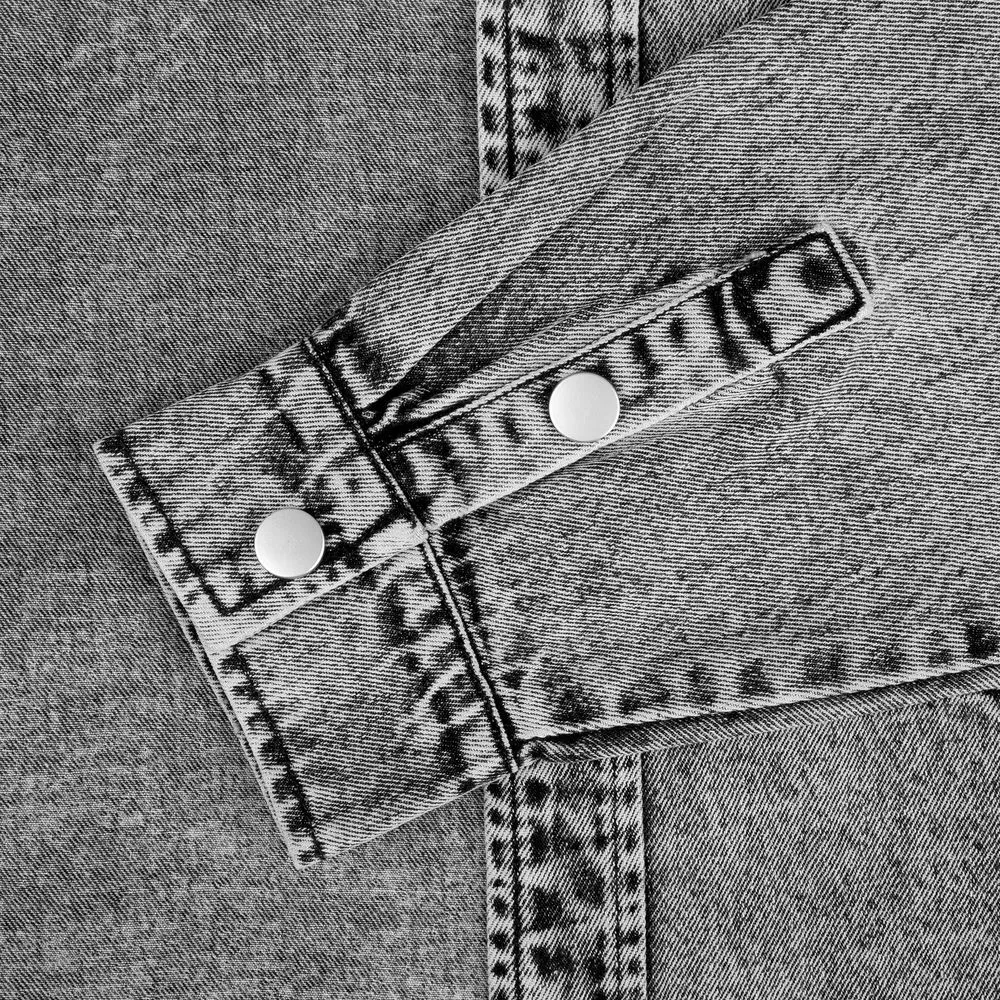 Куртка джинсовая O3, серая заказать онлайн с вашим дизайном на заказ в Москве и области