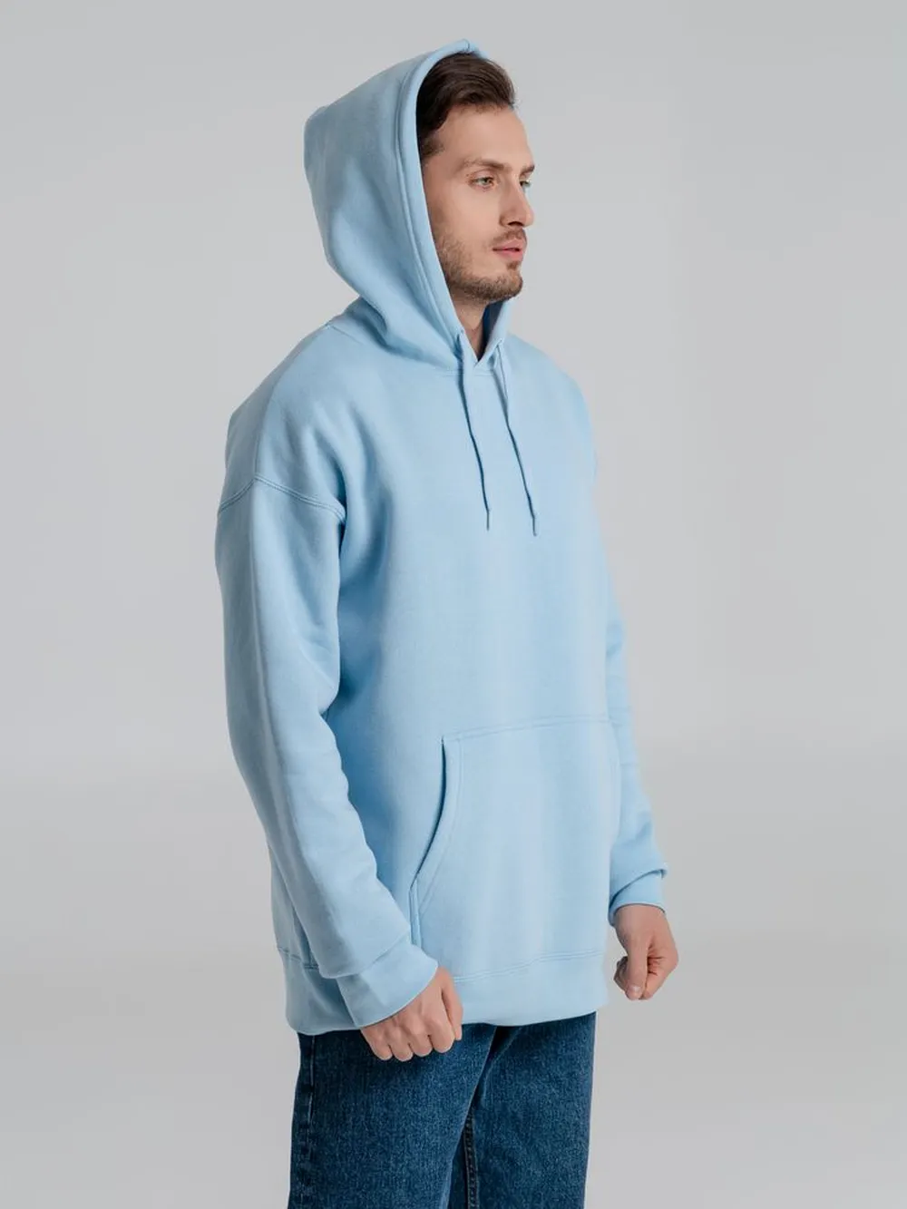 Толстовка с капюшоном Slam 320, голубая, размер XL заказать онлайн с вашим дизайном на заказ в Москве и области