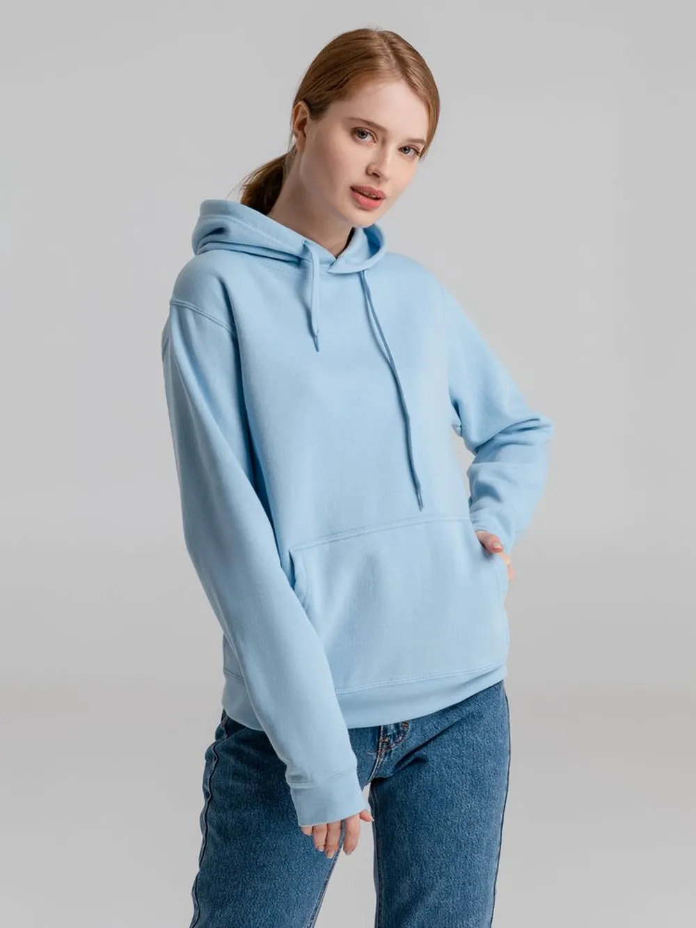 Толстовка с капюшоном Slam 320, голубая, размер XL заказать онлайн с вашим дизайном на заказ в Москве и области