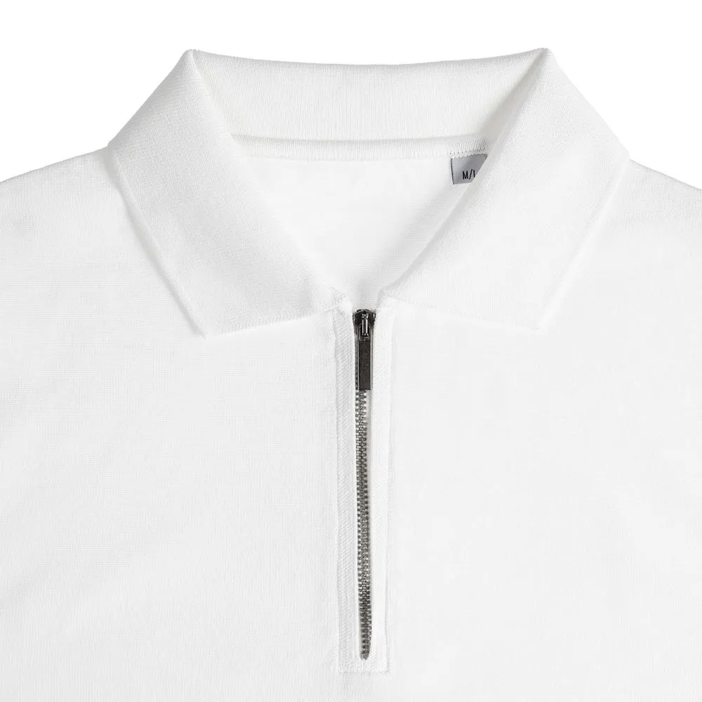 Рубашка поло мужская с длинным рукавом Terrazzo, белая, размер 2XL/3XL заказать онлайн с вашим дизайном на заказ в Москве и области