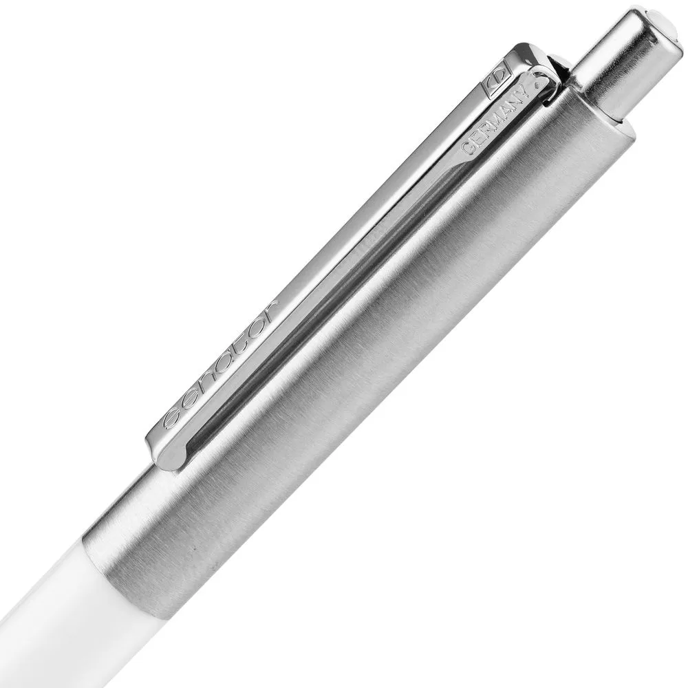 Ручка шариковая Senator Point Metal, ver.2, белая заказать онлайн с вашим дизайном на заказ в Москве и области