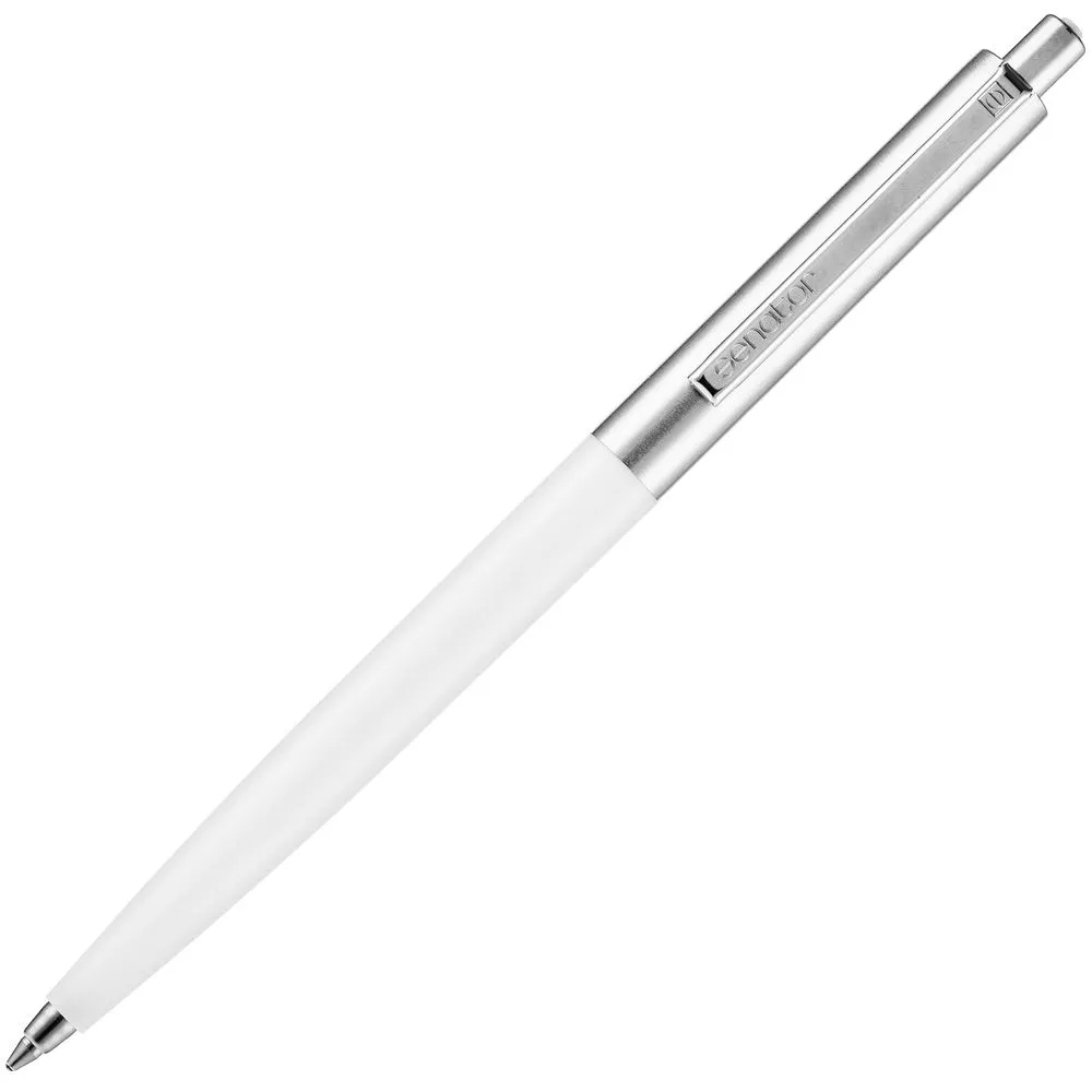 Ручка шариковая Senator Point Metal, ver.2, белая заказать онлайн с вашим дизайном на заказ в Москве и области