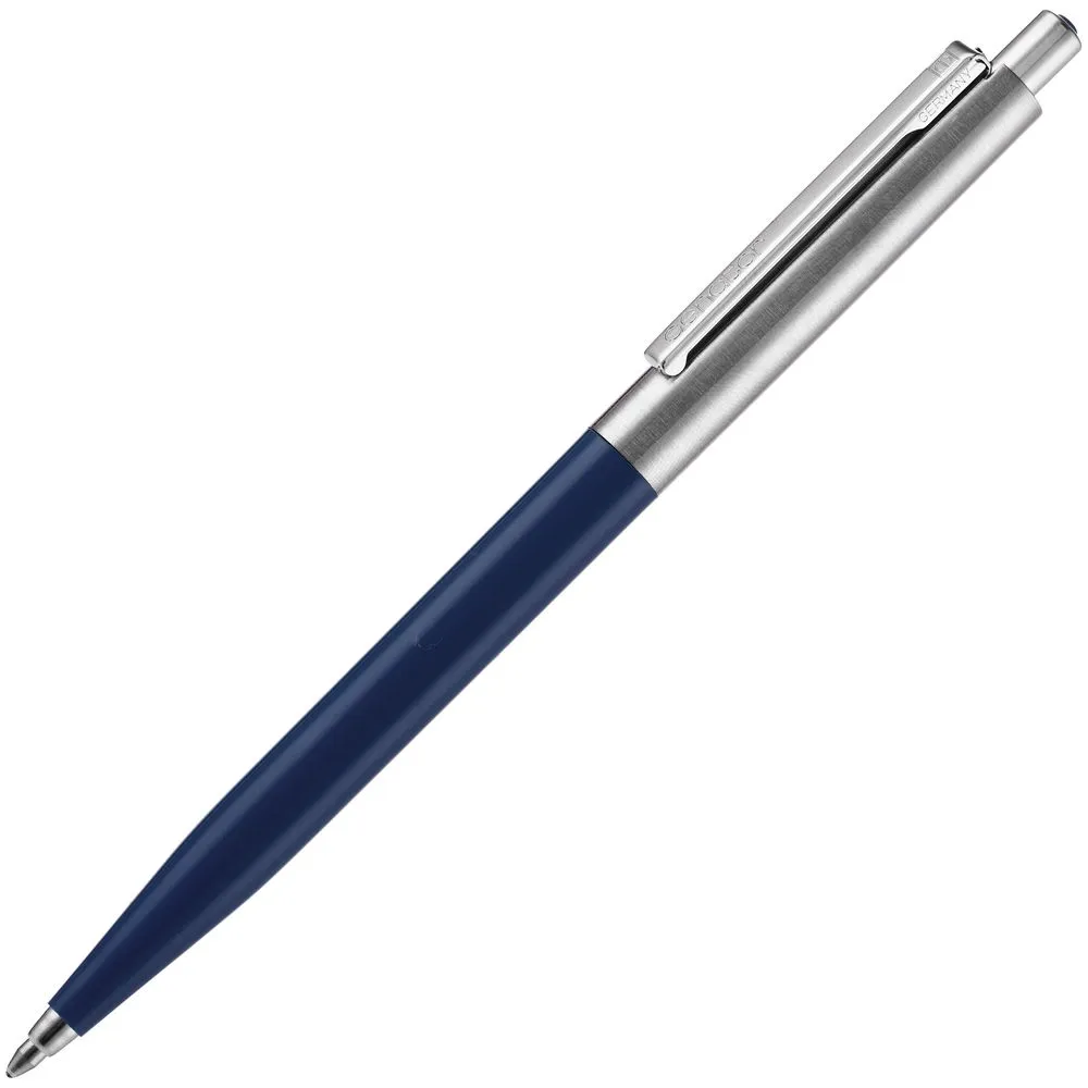 Ручка шариковая Senator Point Metal, ver.2, темно-синяя заказать онлайн с вашим дизайном на заказ в Москве и области