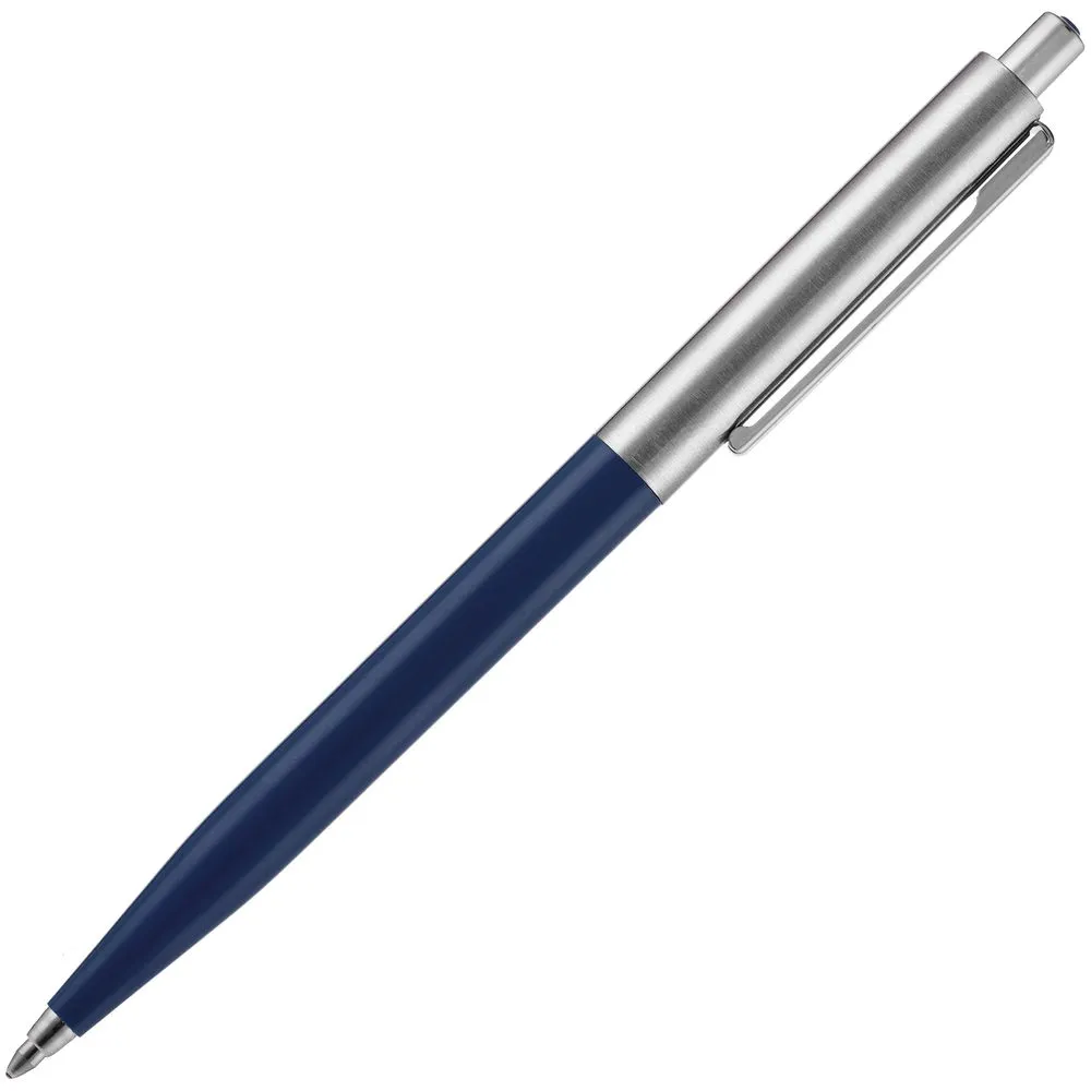 Ручка шариковая Senator Point Metal, ver.2, темно-синяя заказать онлайн с вашим дизайном на заказ в Москве и области