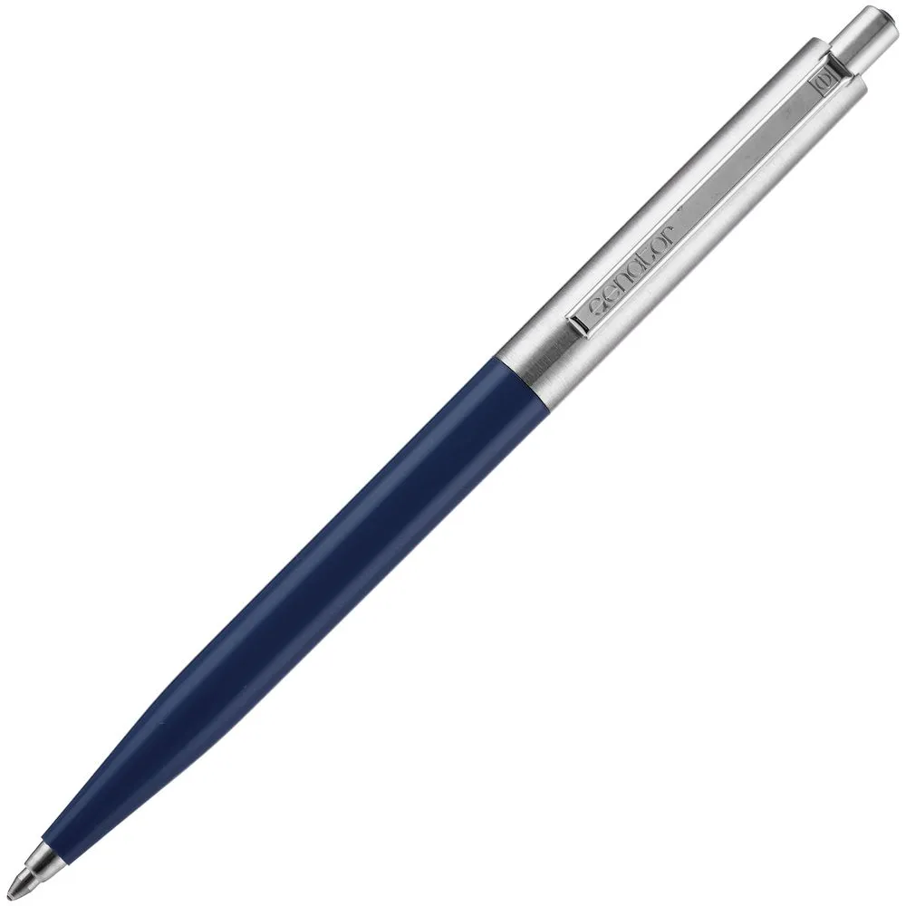Ручка шариковая Senator Point Metal, ver.2, темно-синяя заказать онлайн с вашим дизайном на заказ в Москве и области