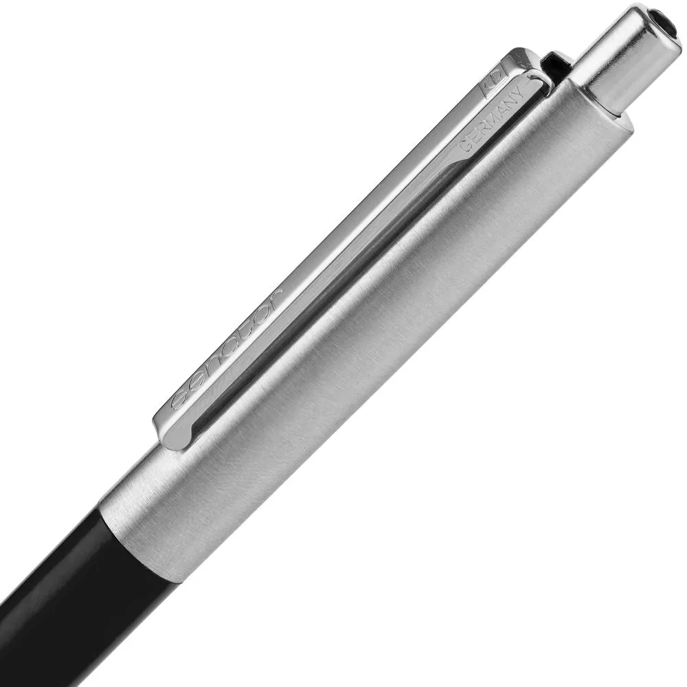 Ручка шариковая Senator Point Metal, ver.2, черная заказать онлайн с вашим дизайном на заказ в Москве и области