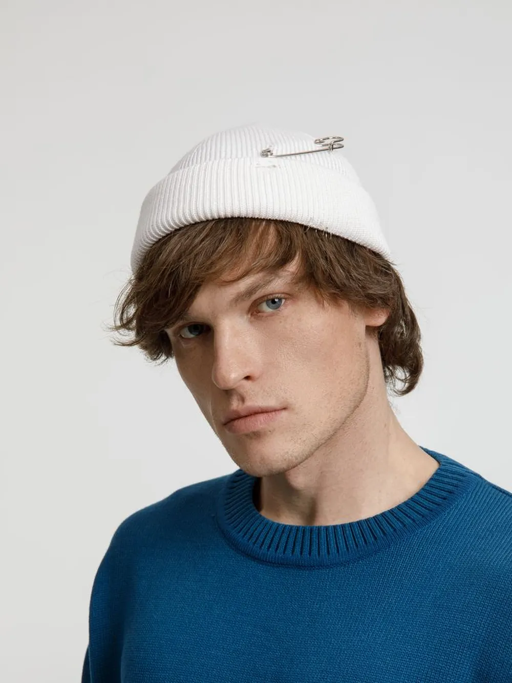 Шапка Pricker, белая заказать онлайн с вашим дизайном на заказ в Москве и области