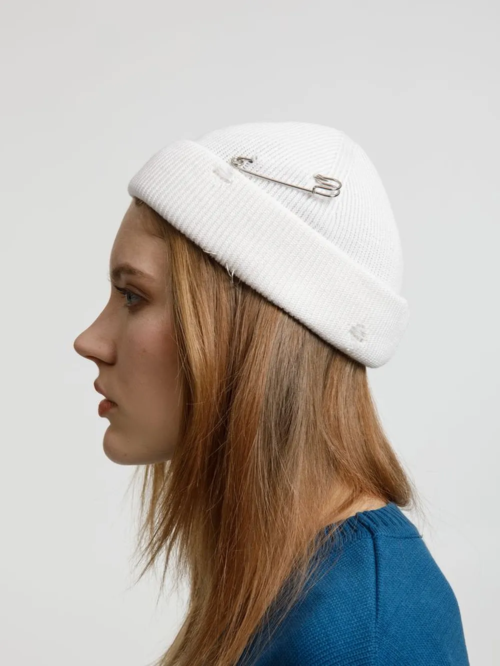 Шапка Pricker, белая заказать онлайн с вашим дизайном на заказ в Москве и области