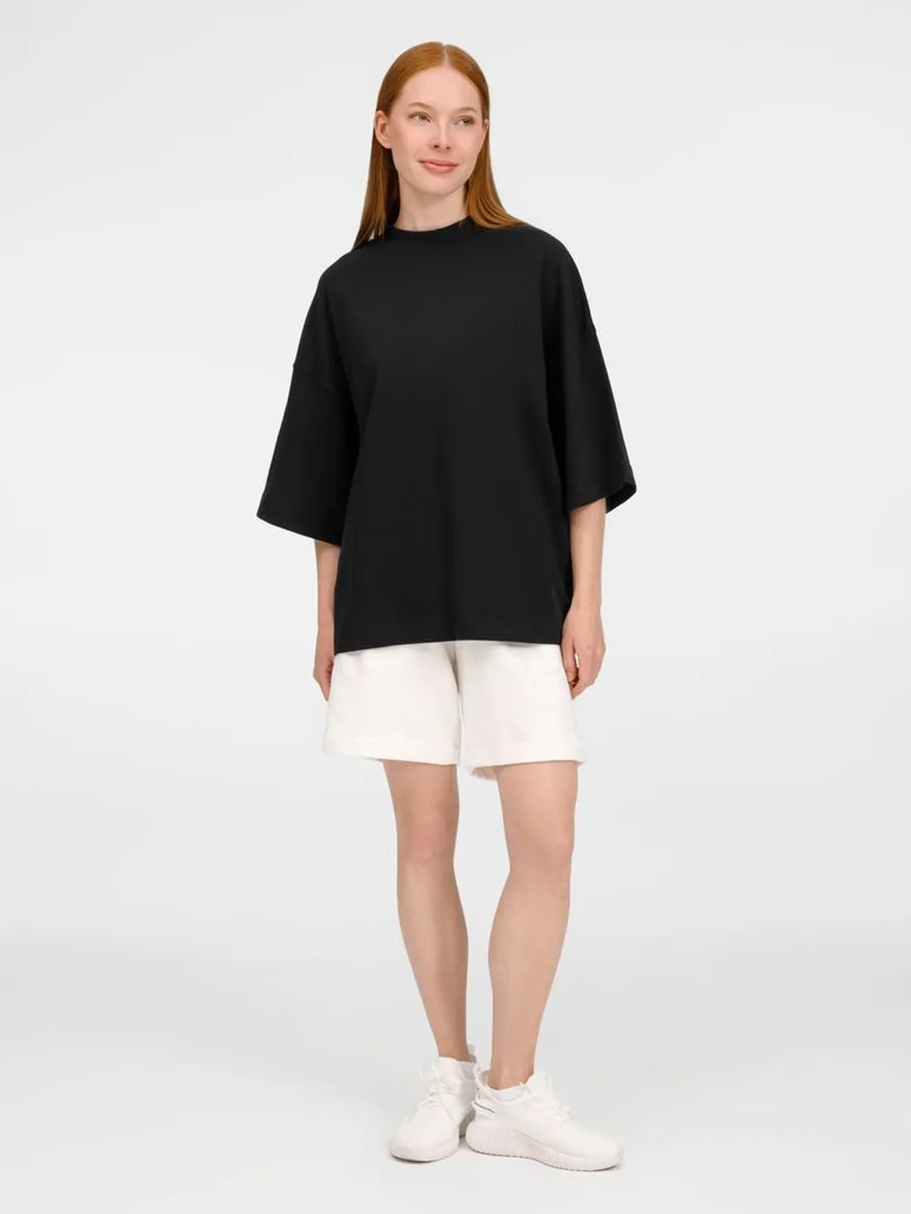 Футболка оверсайз унисекс T9, черная заказать онлайн с вашим дизайном на заказ в Москве и области