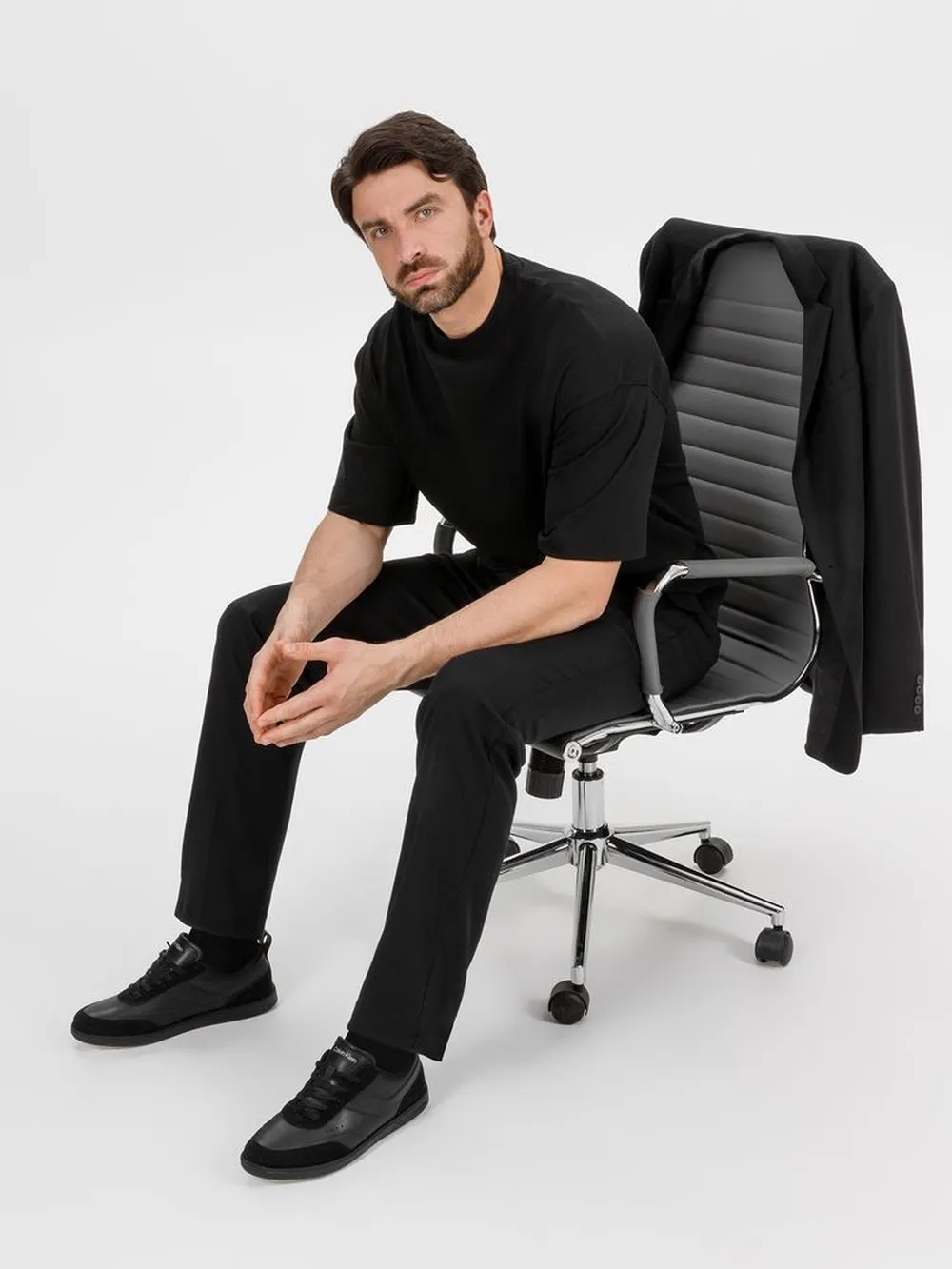 Футболка оверсайз Big boss, черная, размер M/L заказать онлайн с вашим дизайном на заказ в Москве и области