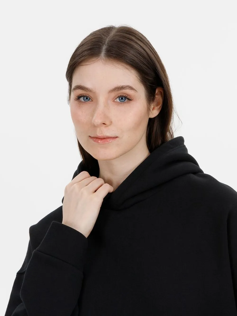 Худи оверсайз унисекс Snuggie, черное, размер XS/S заказать онлайн с вашим дизайном на заказ в Москве и области