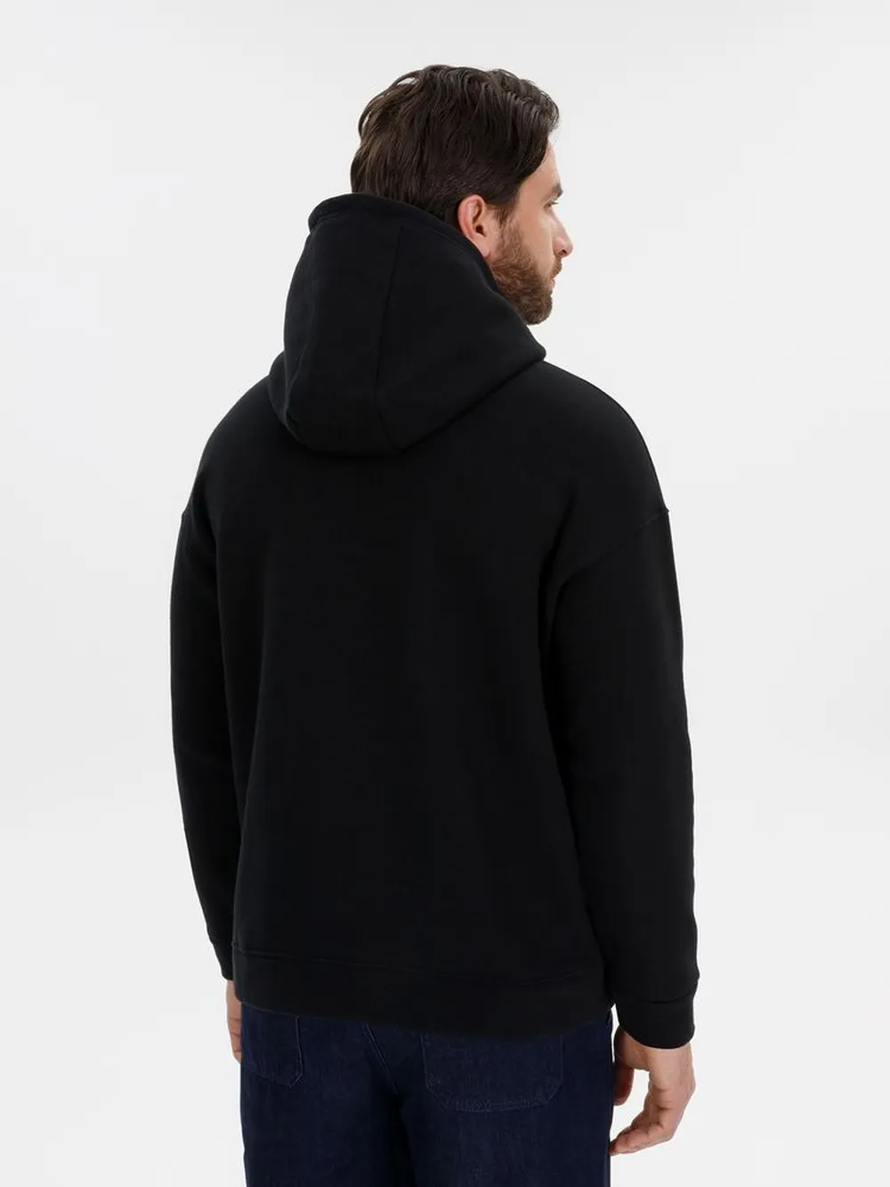 Худи оверсайз унисекс Snuggie, черное, размер XS/S заказать онлайн с вашим дизайном на заказ в Москве и области