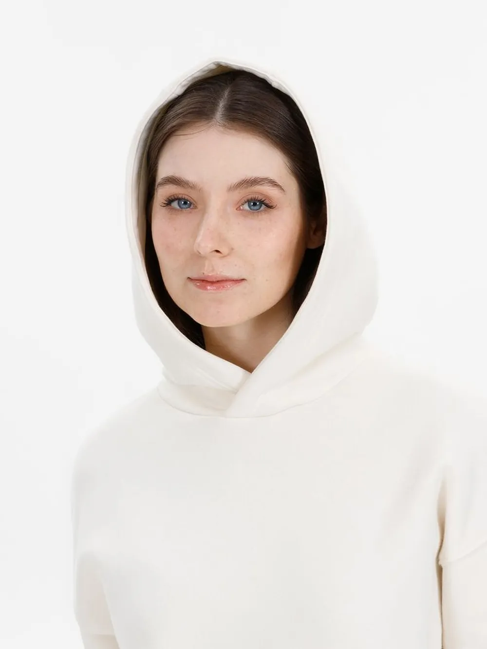 Худи оверсайз унисекс Snuggie, молочно-белое заказать онлайн с вашим дизайном на заказ в Москве и области