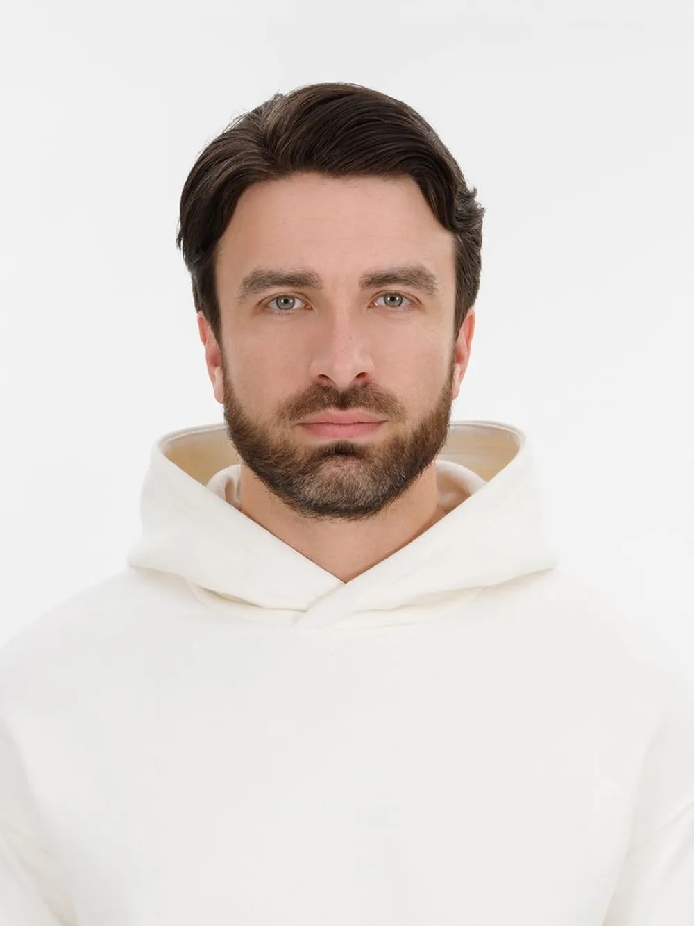 Худи оверсайз унисекс Snuggie, молочно-белое заказать онлайн с вашим дизайном на заказ в Москве и области