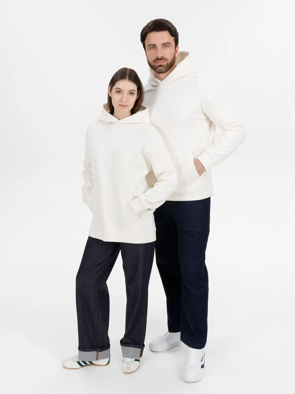 Худи оверсайз унисекс Snuggie, молочно-белое заказать онлайн с вашим дизайном на заказ в Москве и области