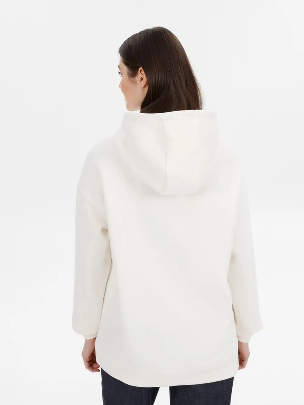 Худи оверсайз унисекс Snuggie, молочно-белое, размер XL/XXL заказать онлайн с вашим дизайном на заказ в Москве и области