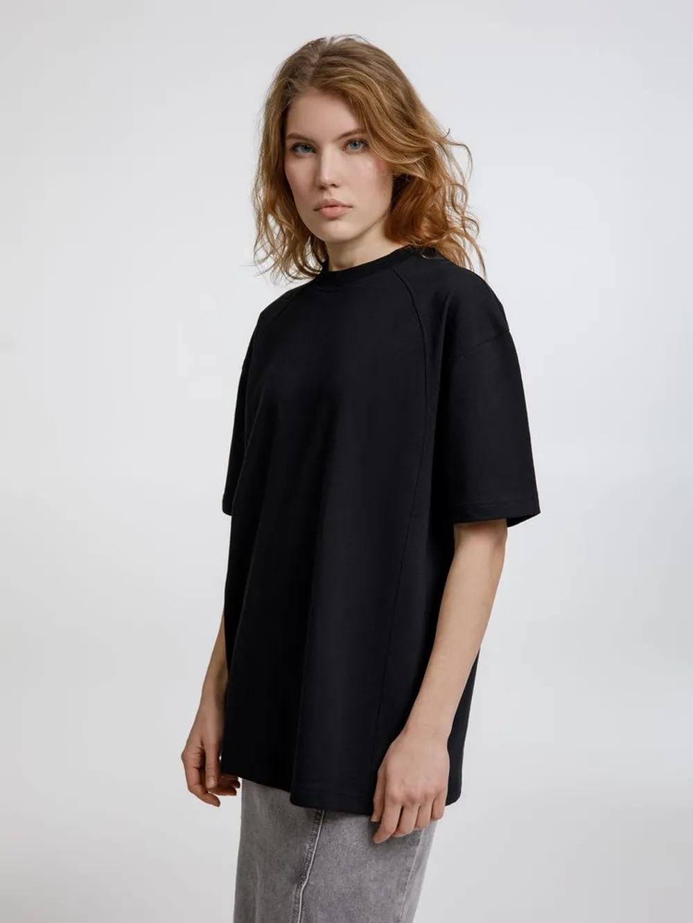 Футболка оверсайз унисекс Sideline, черная, размер XL/XXL заказать онлайн с вашим дизайном на заказ в Москве и области