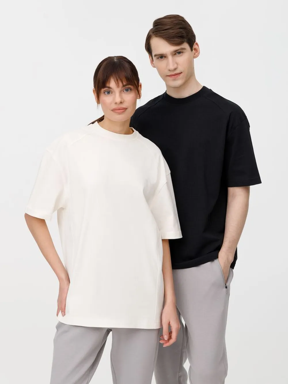 Футболка оверсайз унисекс Sideline, молочно-белая, размер XL/XXL заказать онлайн с вашим дизайном на заказ в Москве и области