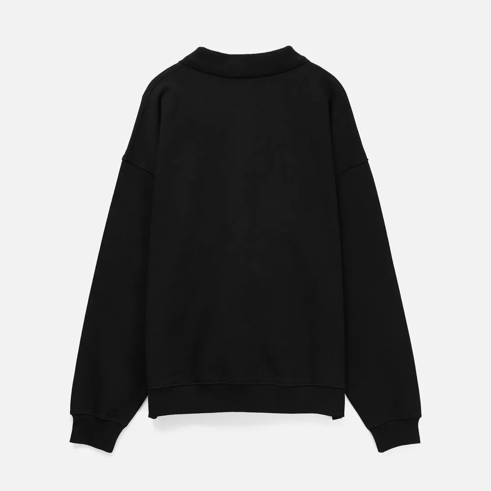 Свитшот оверсайз унисекс S6, черный, размер M/L заказать онлайн с вашим дизайном на заказ в Москве и области