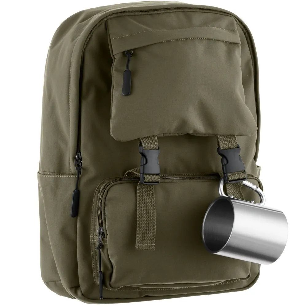 Кружка Trek, с серебристой ручкой-карабином заказать онлайн с вашим дизайном на заказ в Москве и области