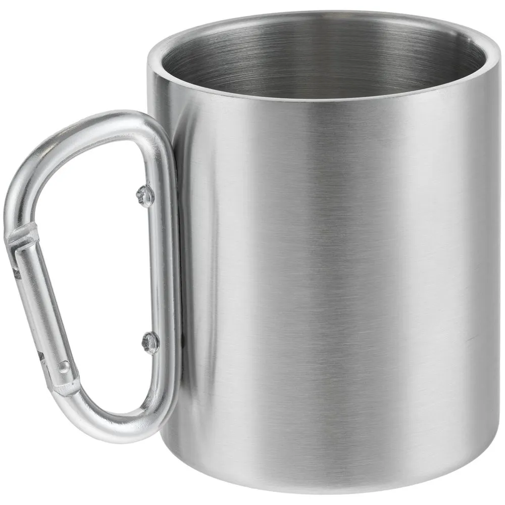 Кружка Trek, с серебристой ручкой-карабином заказать онлайн с вашим дизайном на заказ в Москве и области