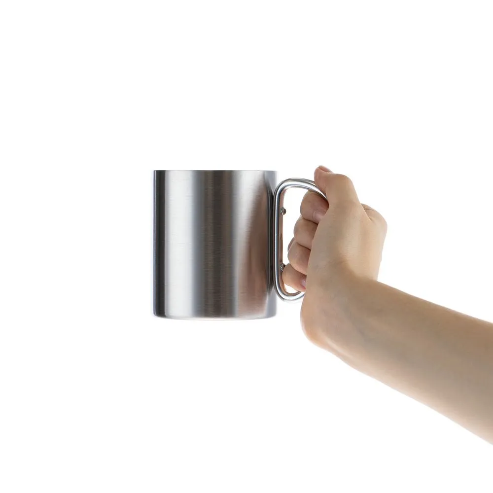 Кружка Trek, с серебристой ручкой-карабином заказать онлайн с вашим дизайном на заказ в Москве и области