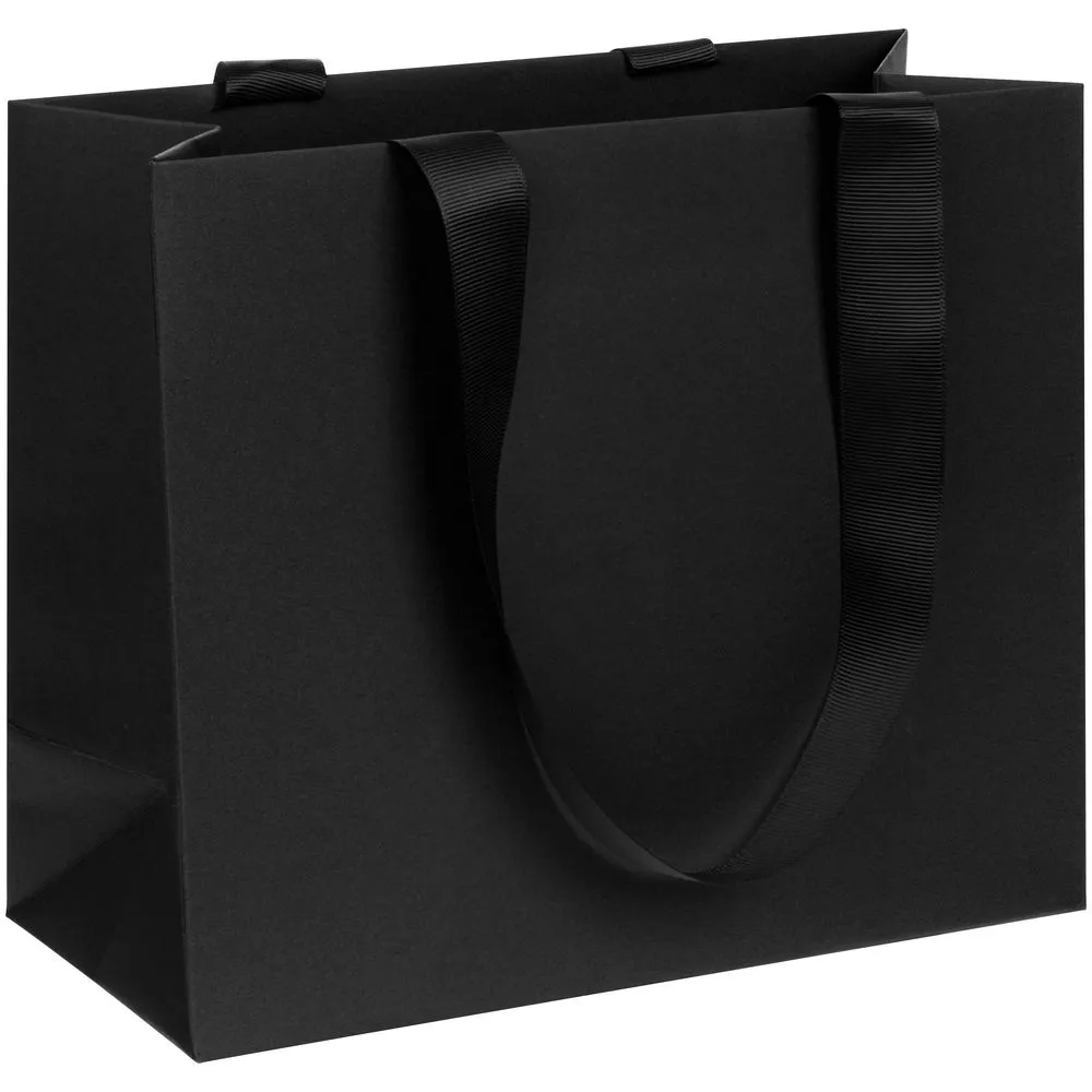 Пакет бумажный Manilla S, черный заказать онлайн с вашим дизайном на заказ в Москве и области