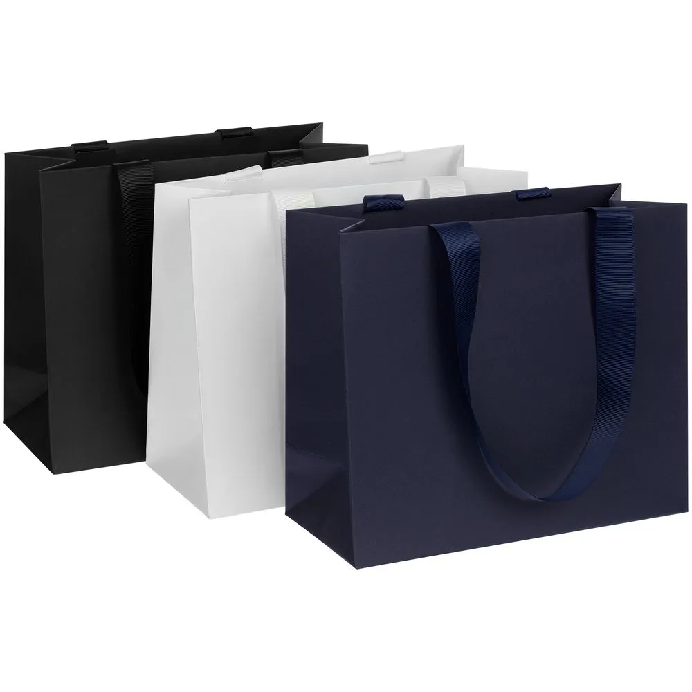 Пакет бумажный Manilla S, черный заказать онлайн с вашим дизайном на заказ в Москве и области