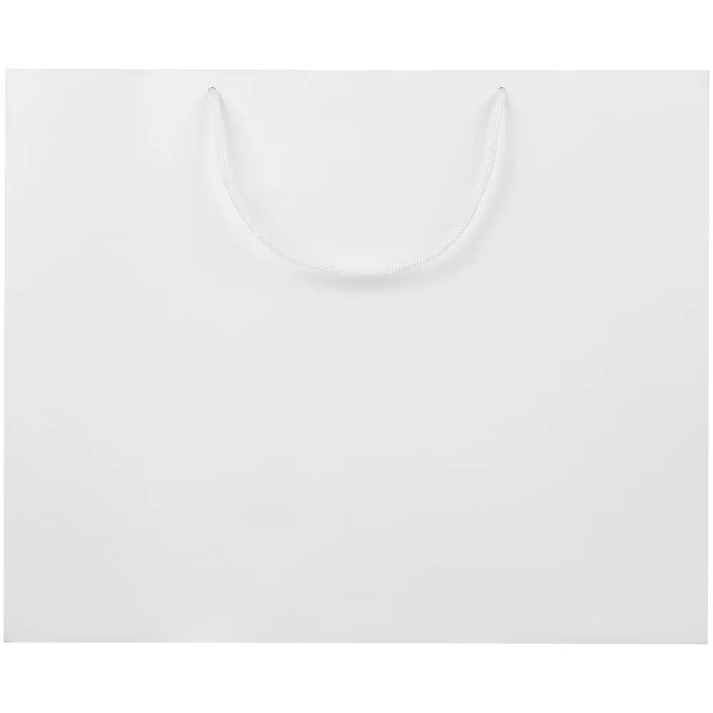 Пакет бумажный с ламинацией Lami Tote L, белый заказать онлайн с вашим дизайном на заказ в Москве и области