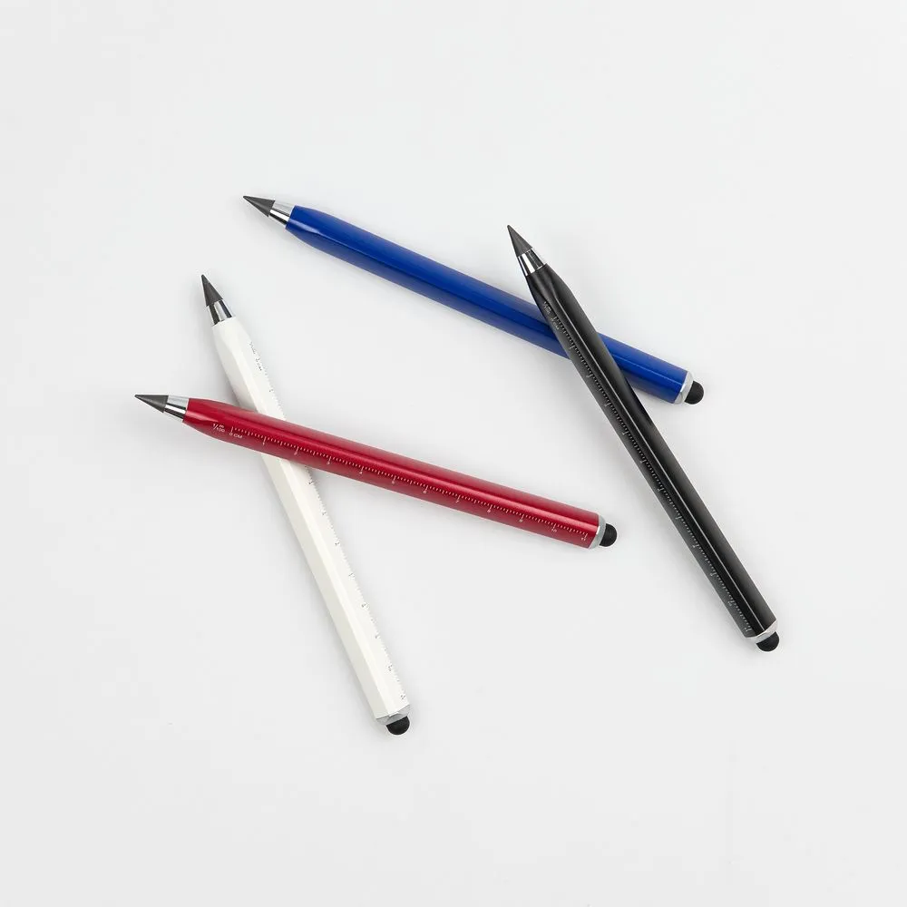 Вечный карандаш Tricore со стилусом, синий заказать онлайн с вашим дизайном на заказ в Москве и области