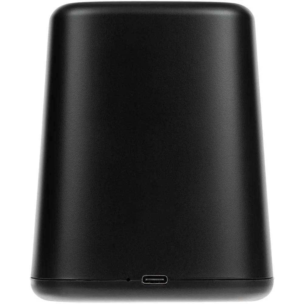 Настольный органайзер с зарядкой, лампой, вентилятором и подсветкой логотипа powerTower, черный заказать онлайн с вашим дизайном на заказ в Москве и области