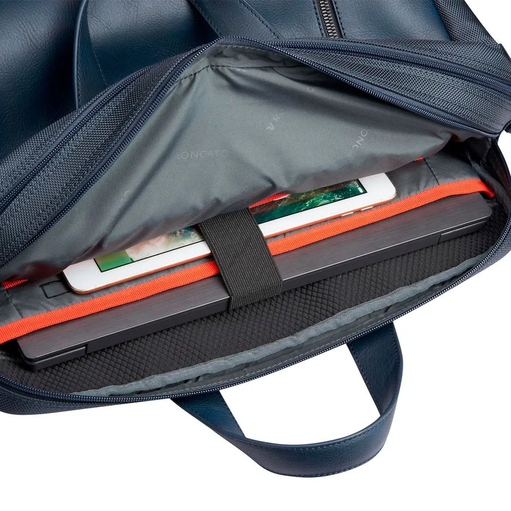 Сумка для ноутбука Panama, синяя заказать онлайн с вашим дизайном на заказ в Москве и области