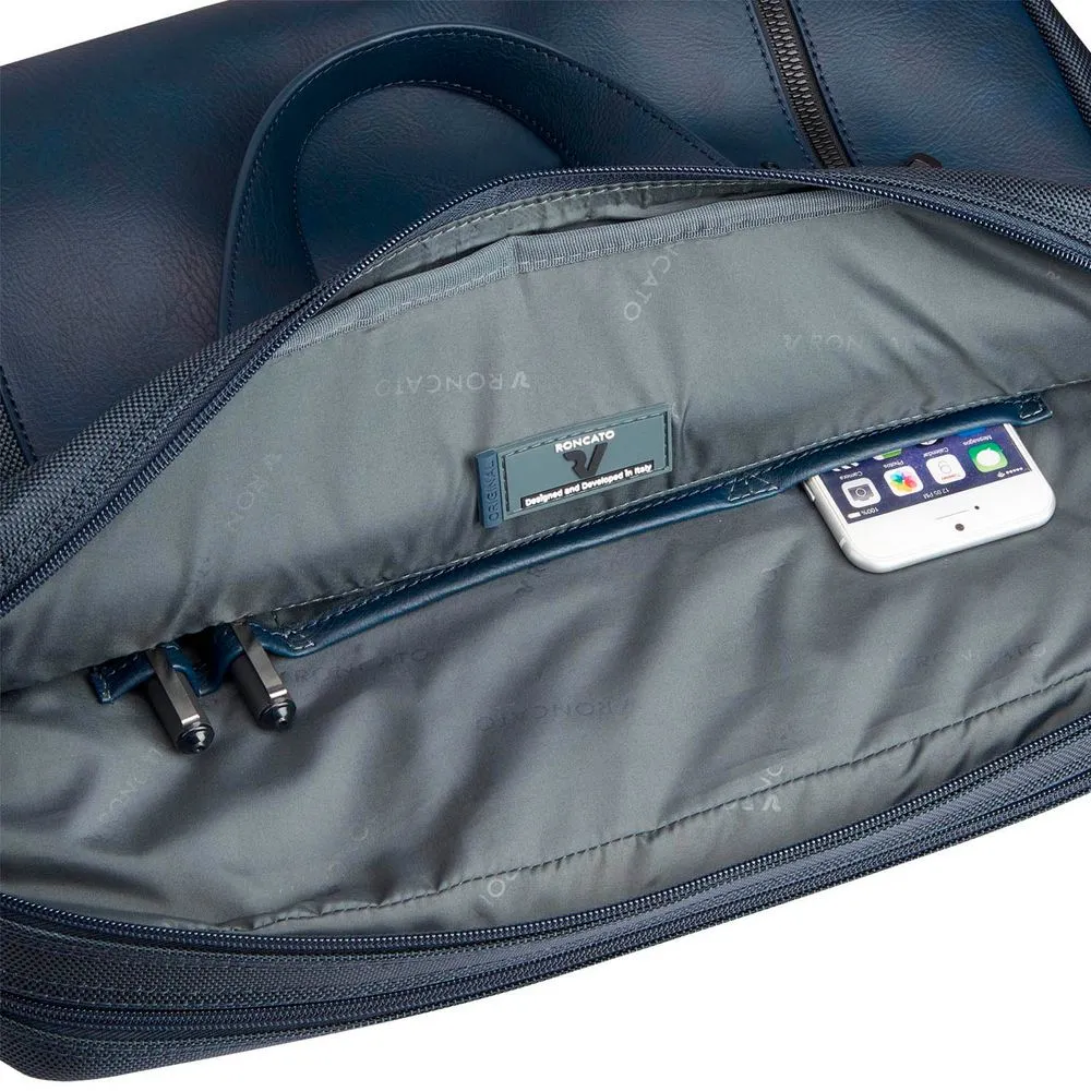 Сумка для ноутбука Panama, синяя заказать онлайн с вашим дизайном на заказ в Москве и области