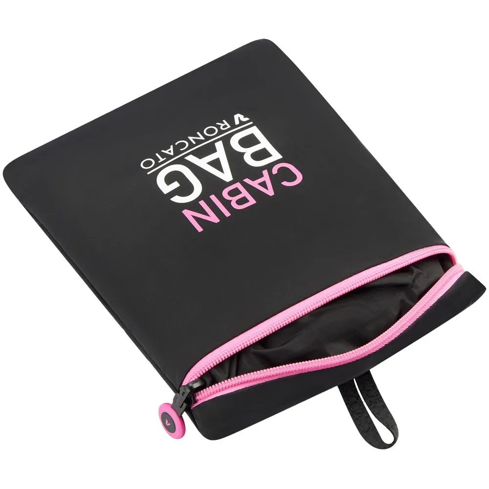 Сумка дорожная Compact Neon, черная с розовым заказать онлайн с вашим дизайном на заказ в Москве и области