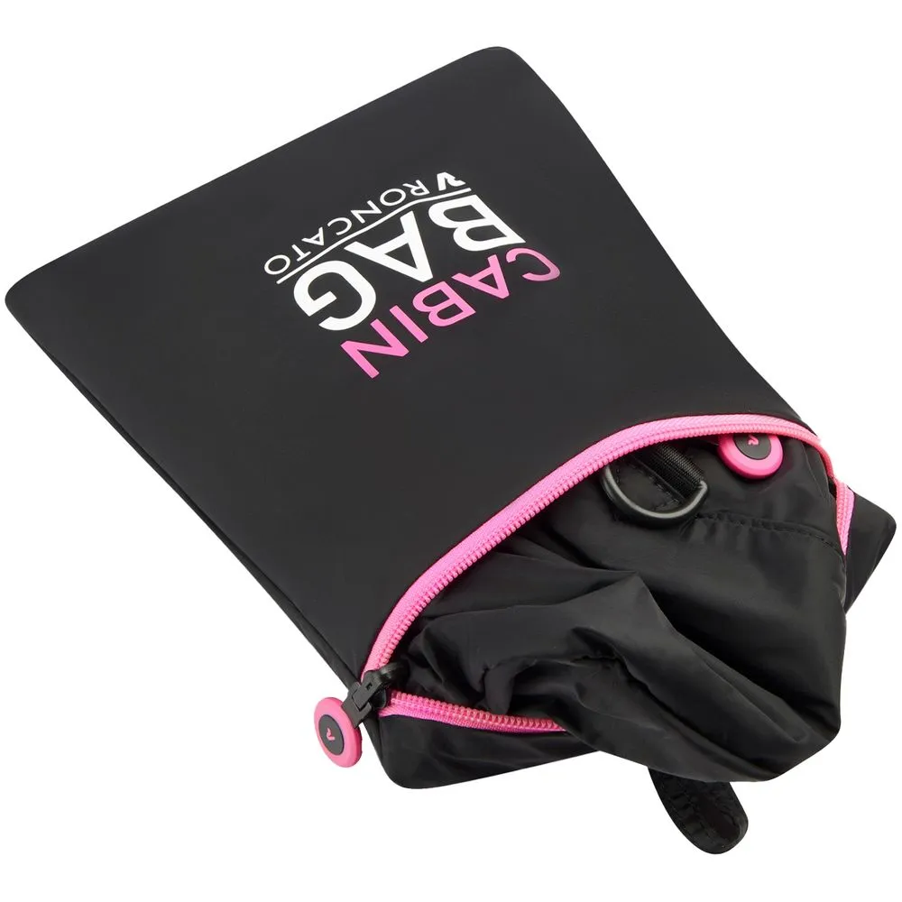 Сумка дорожная Compact Neon, черная с розовым заказать онлайн с вашим дизайном на заказ в Москве и области