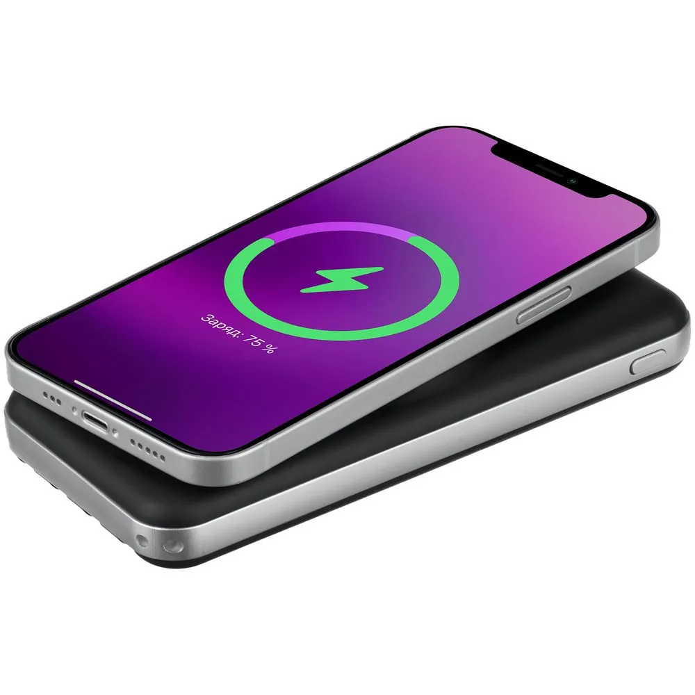 Внешний аккумулятор Omni Pro 10000 мАч, черный заказать онлайн с вашим дизайном на заказ в Москве и области