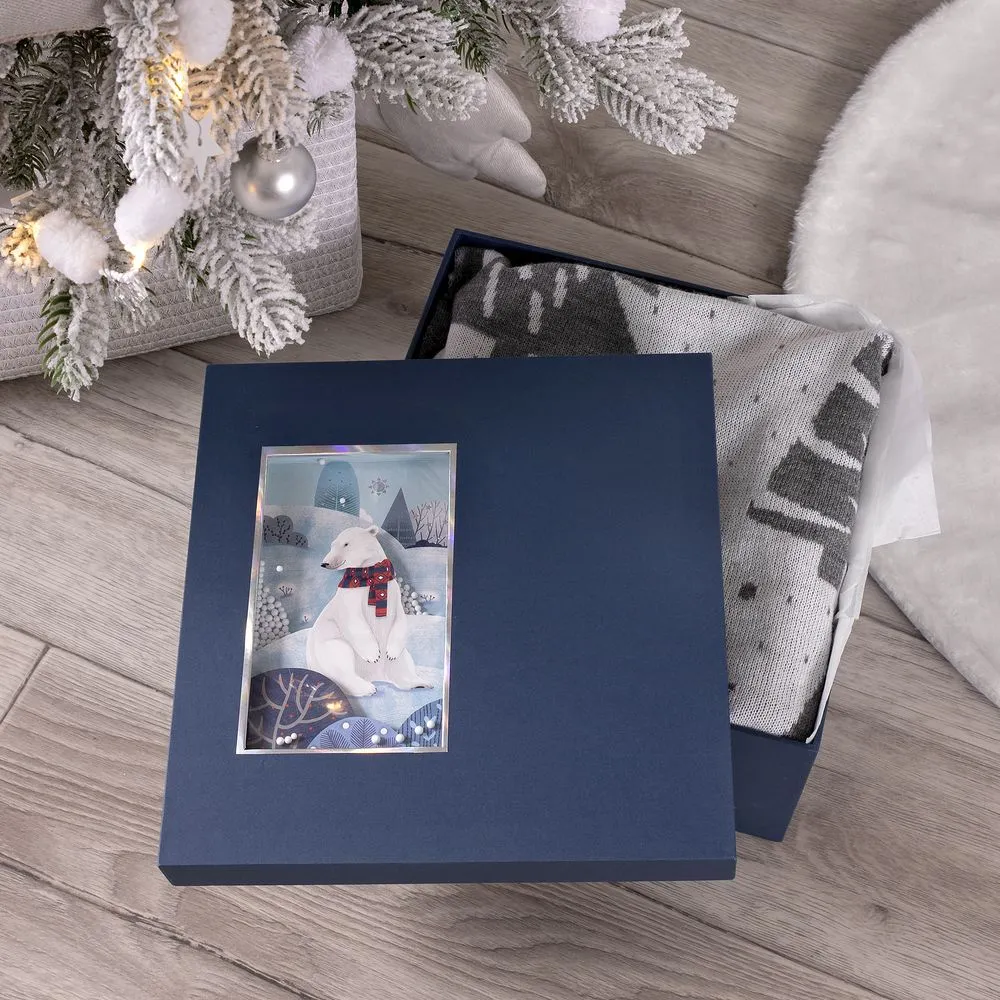 Коробка The Blue Bear, M заказать онлайн с вашим дизайном на заказ в Москве и области