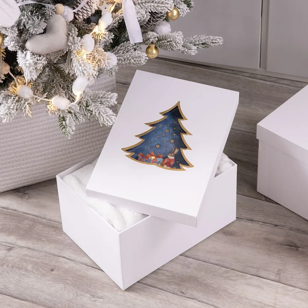 Коробка Christmas Tree, M заказать онлайн с вашим дизайном на заказ в Москве и области