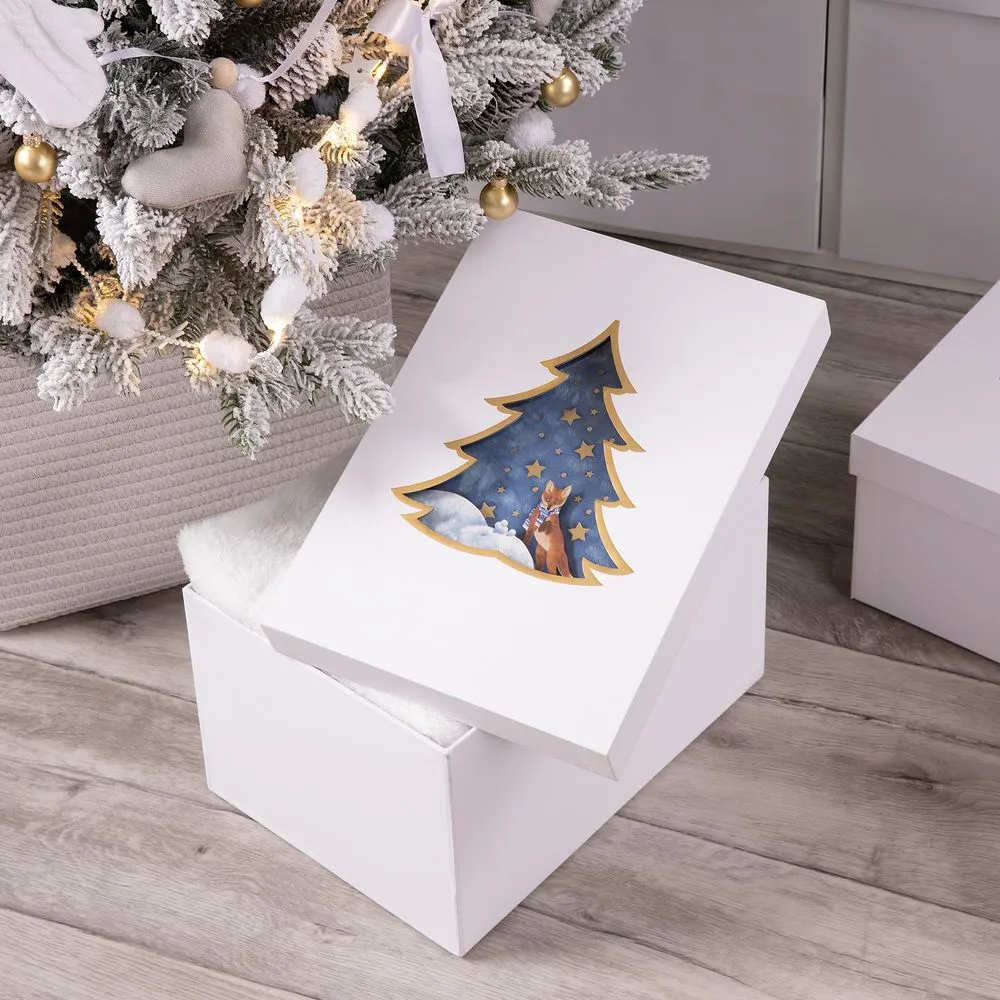 Коробка Christmas Tree, L заказать онлайн с вашим дизайном на заказ в Москве и области