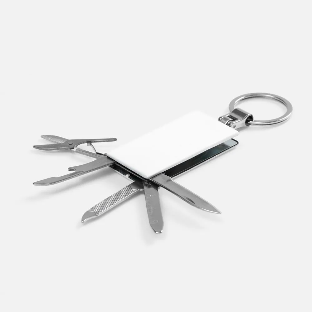 Брелок-мультитул Toolful, белый заказать онлайн с вашим дизайном на заказ в Москве и области