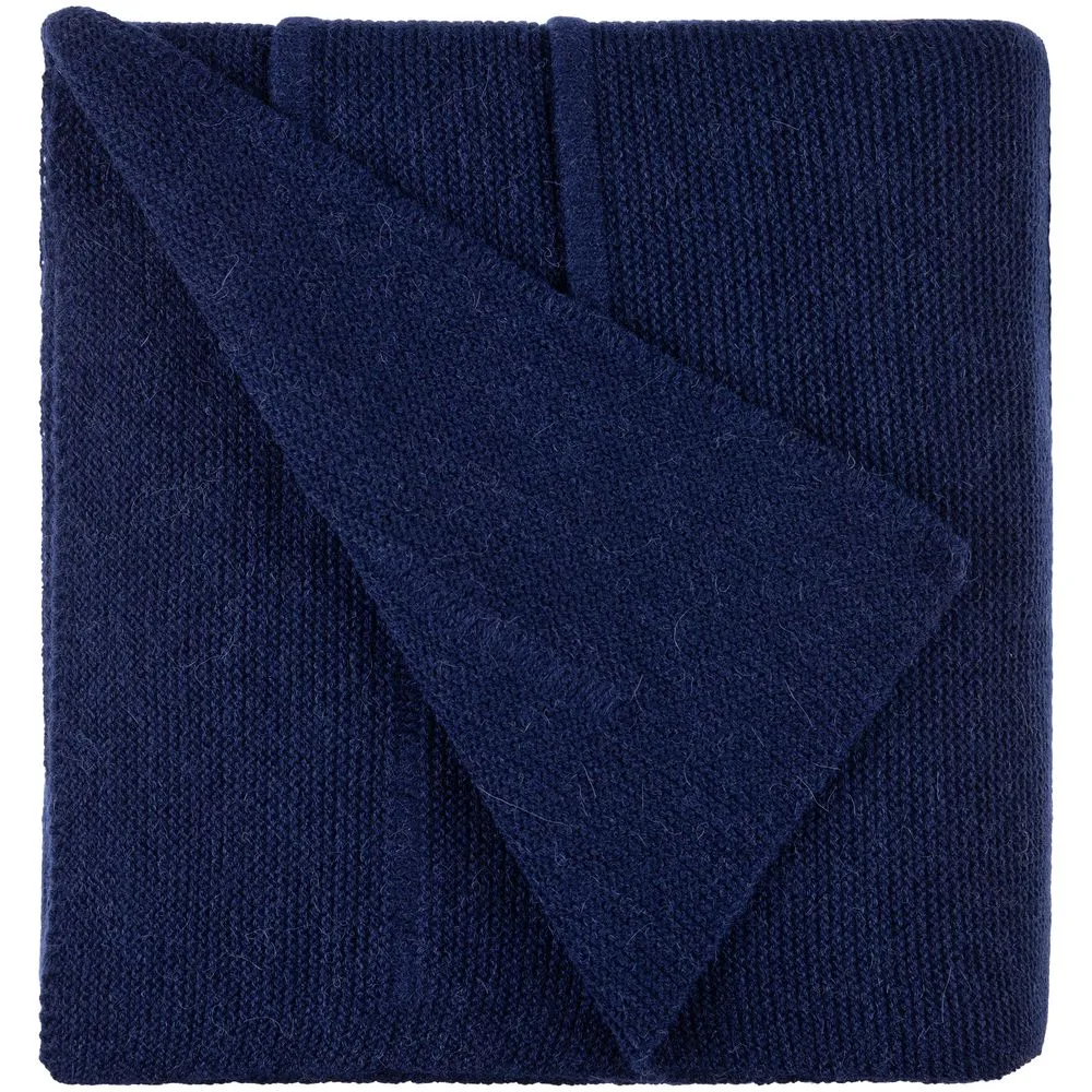 Плед Nessona Alpaca, темно-синий заказать онлайн с вашим дизайном на заказ в Москве и области