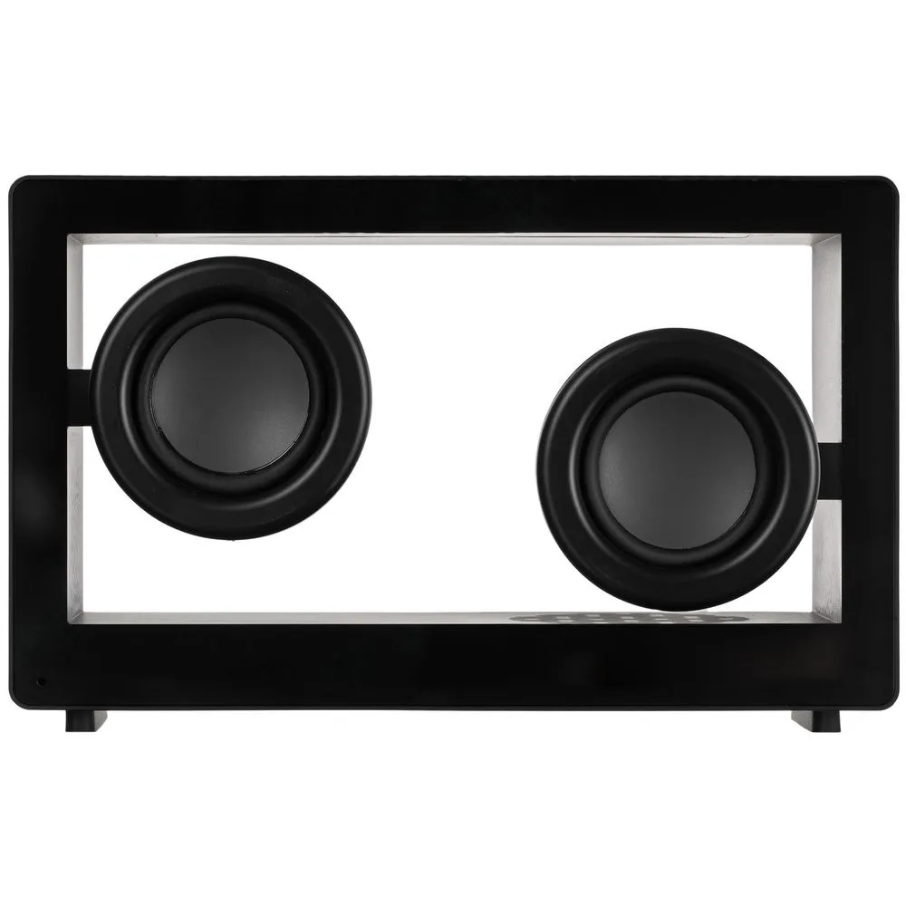 Bluetooth-колонка со светомузыкой Sensofonic, черная заказать онлайн с вашим дизайном на заказ в Москве и области
