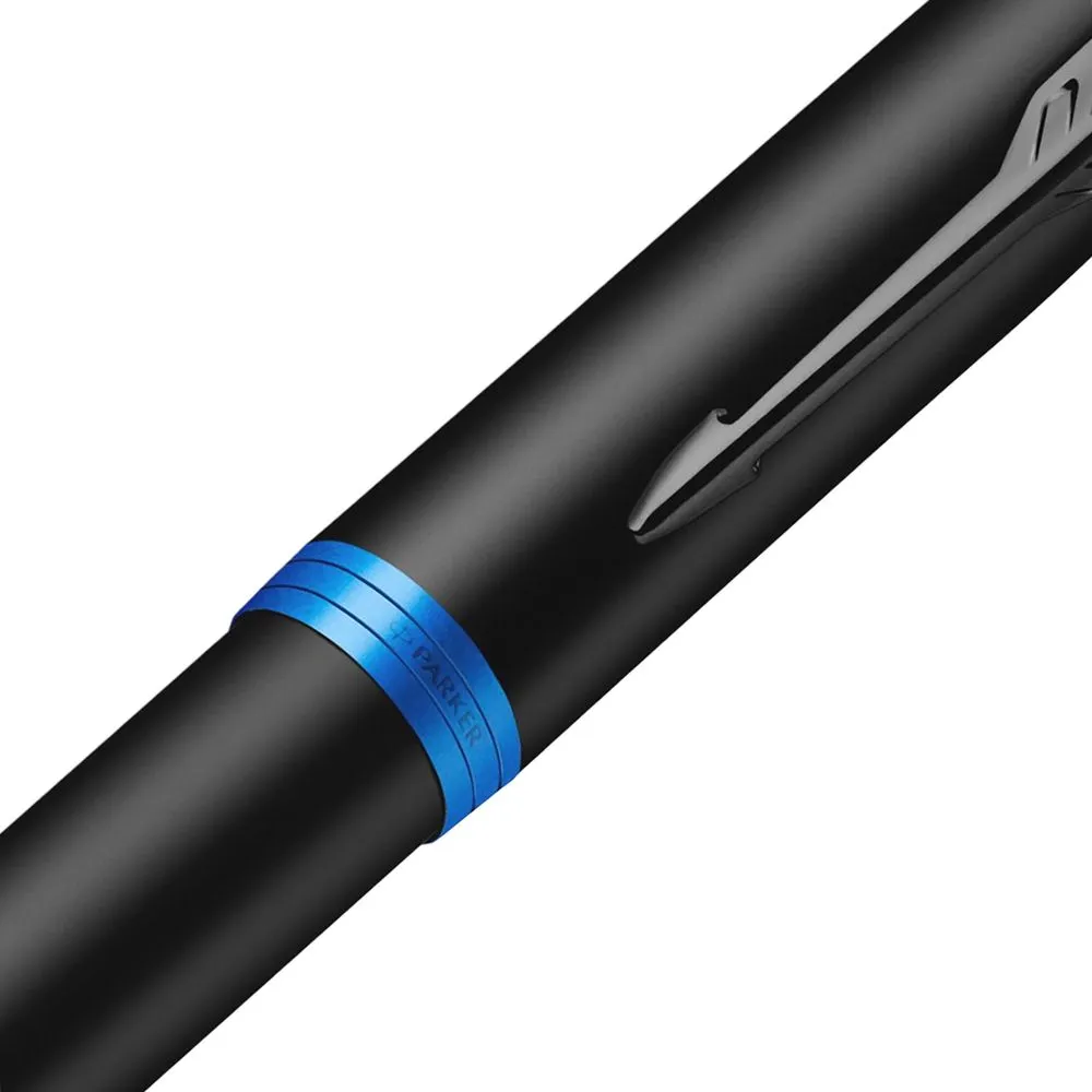 Ручка шариковая Parker IM Professionals Marine Blue BT, черная с синим заказать онлайн с вашим дизайном на заказ в Москве и области
